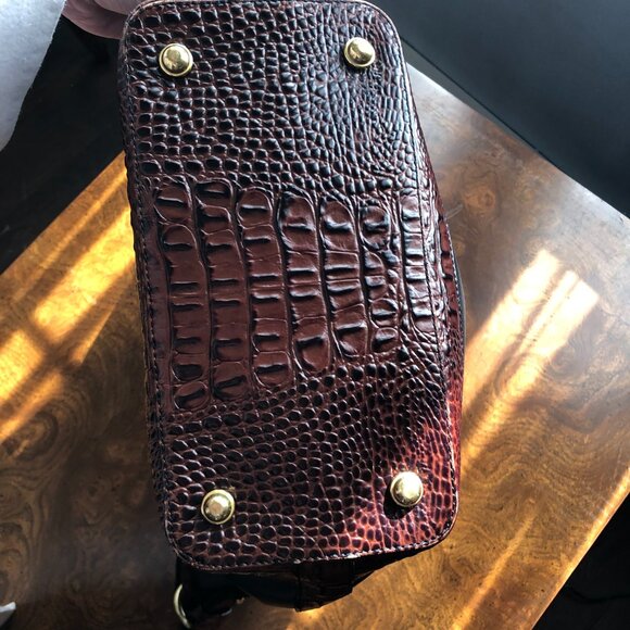 Brahmin Black Leather Satchel Handbag – Classic Style, Pre-Owned, Good Condition - Picture 5 of 14